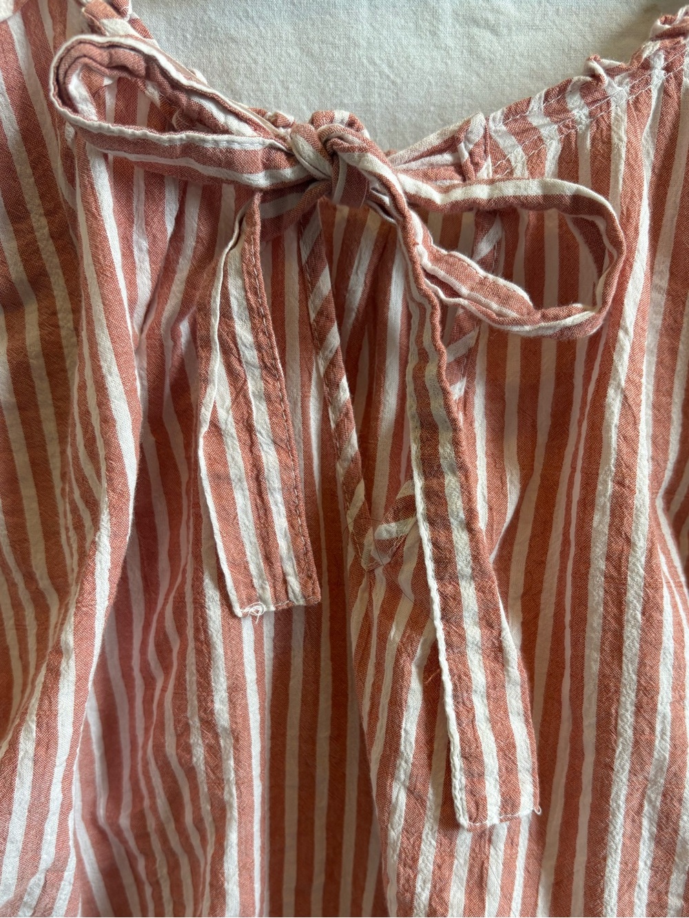 Lauren Conrad Striped Linen Top Women’s - Picture 4 of 9